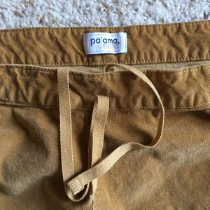 PajamaJeans Mustard Corduroy Pants